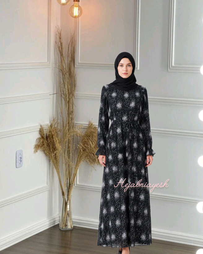 پیراهن نخی گلدار