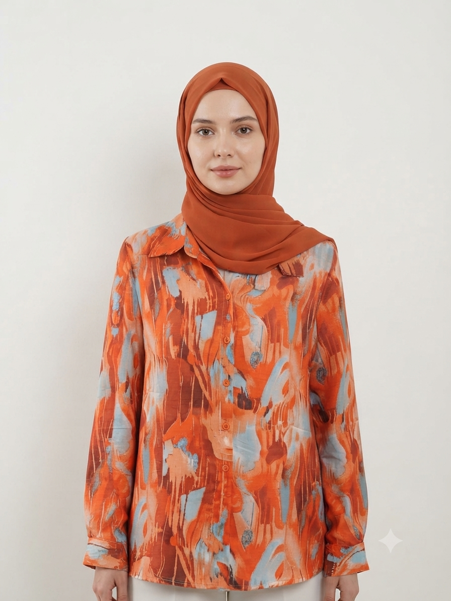 شومیز دخترانه ساتن ابریشم